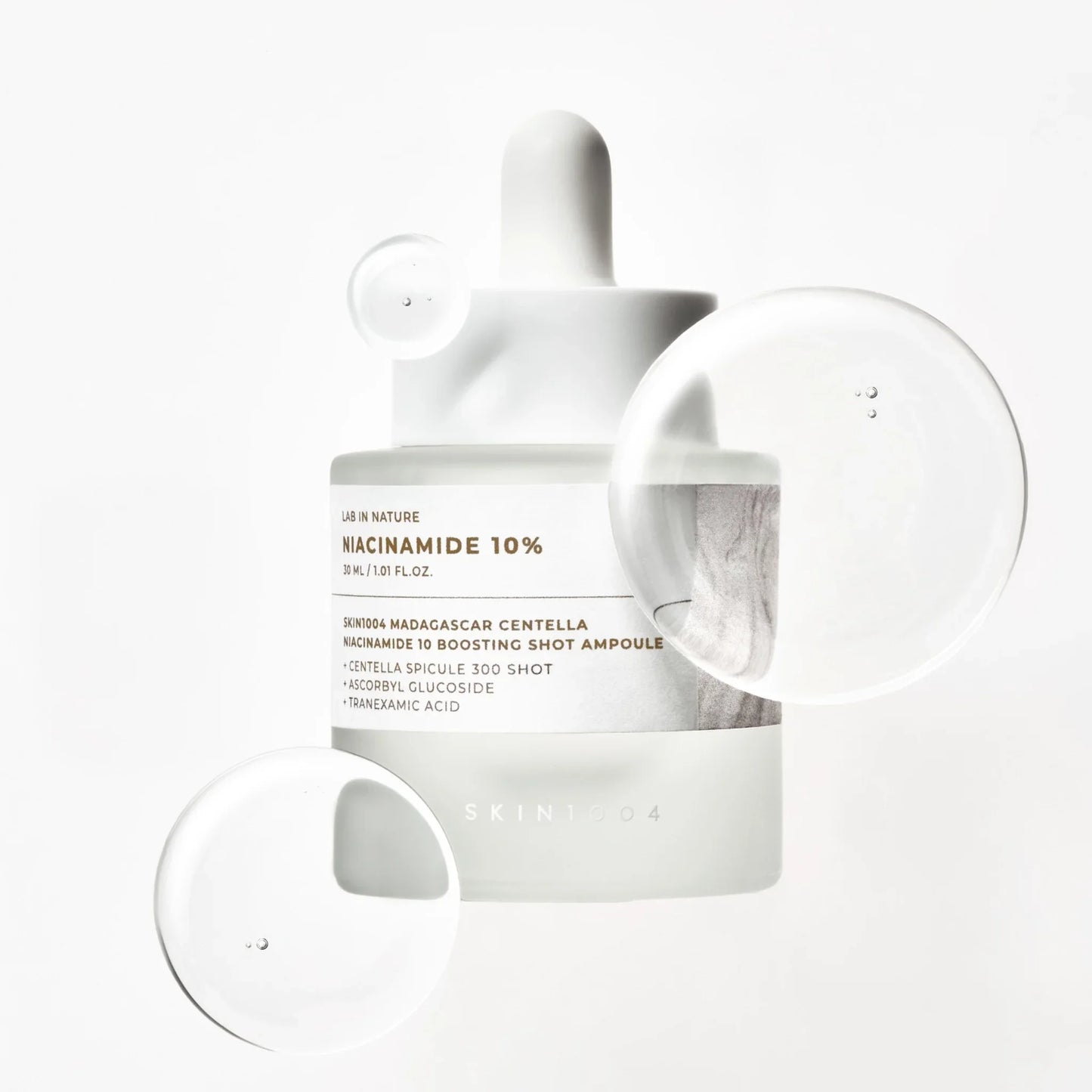 Serum facial de niacinamida al 10% con ampolla antioxidante y extracto de centella asiática