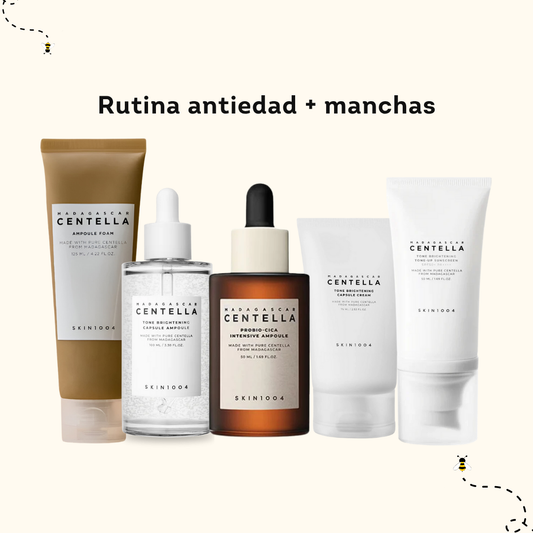 Rutina antiedad + manchas
