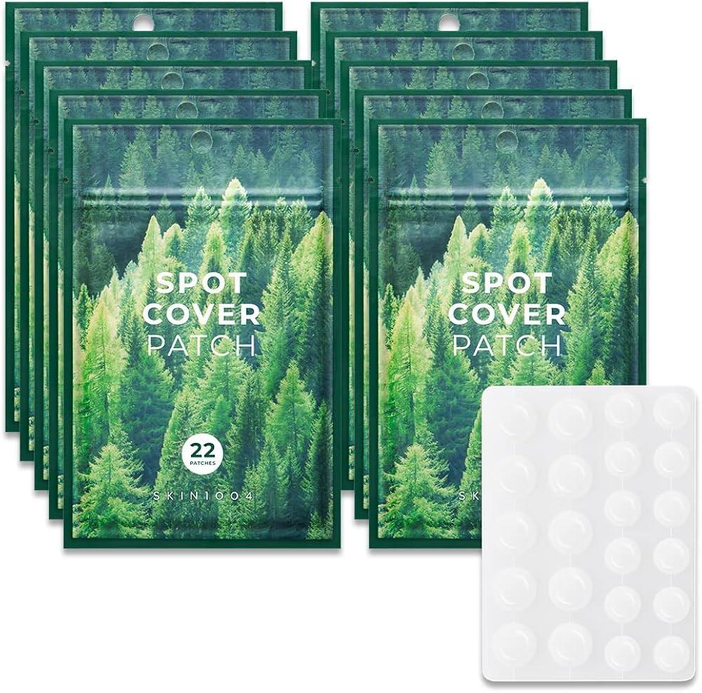 Paquetes de parches adhesivos para cubrir manchas Spot Cover Patch con diseño de bosque verde
