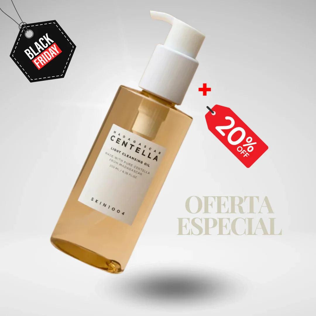Oferta especial Black Friday aceite limpiador facial Centella Madagascar 20% descuento