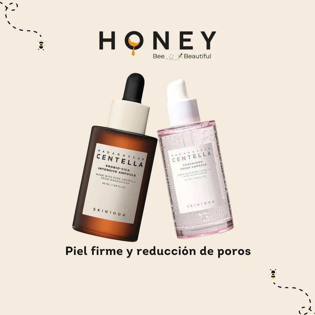 Serum Madagascar Centella para piel firme y reducción de poros con diseño Honey y abejas