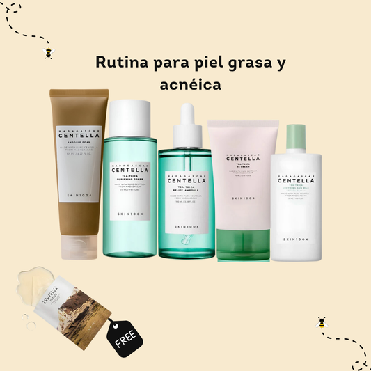 Rutina para piel grasa y acnéica
