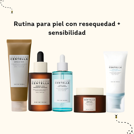 Rutina para piel con resequedad + sensibilidad