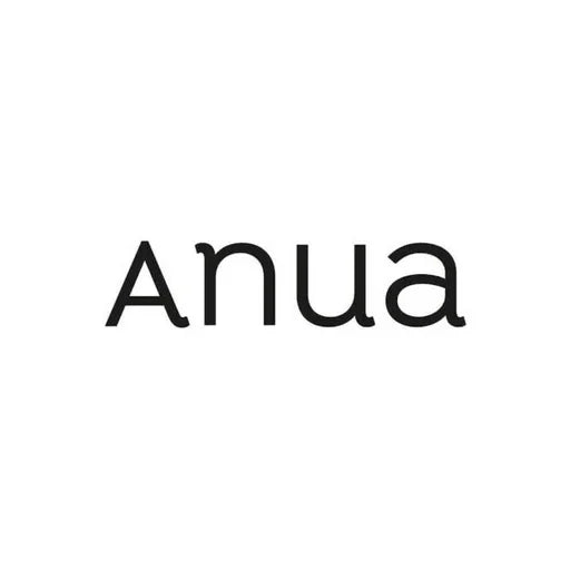 Logo de la marca Anua con tipografía simple en fondo blanco