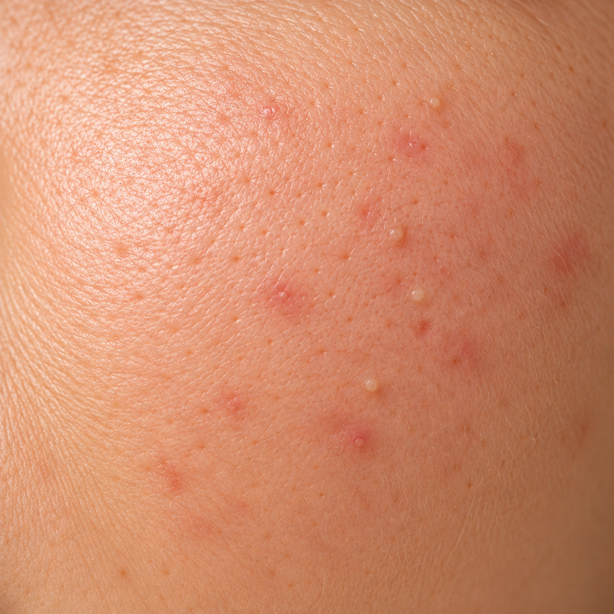 Piel acneica