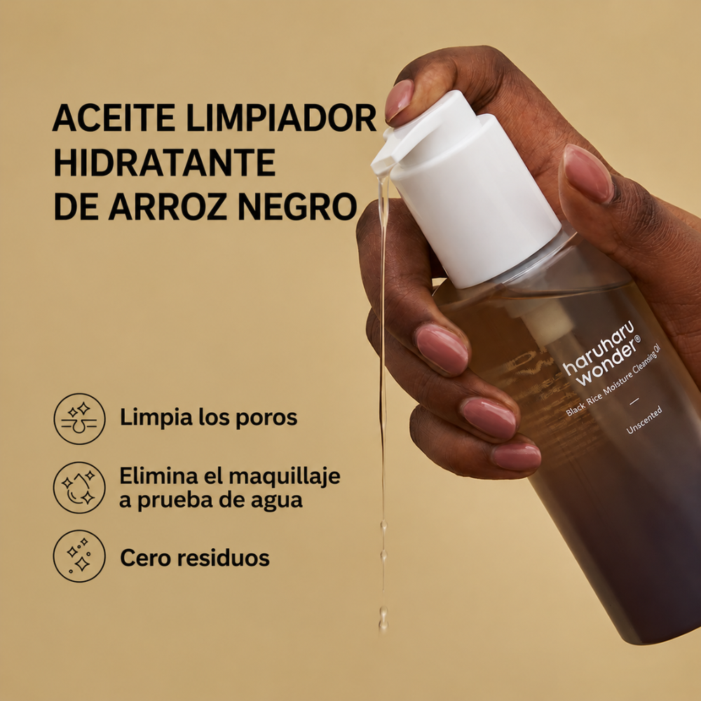 Black Rice Moisture Cleansing Oil - Honey SkinCare Ec