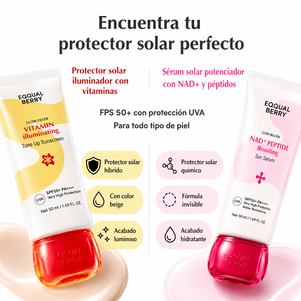EQQUALBERRY  Vitamin Illuminating Tone Up Sunscreen SPF50+ PA++++