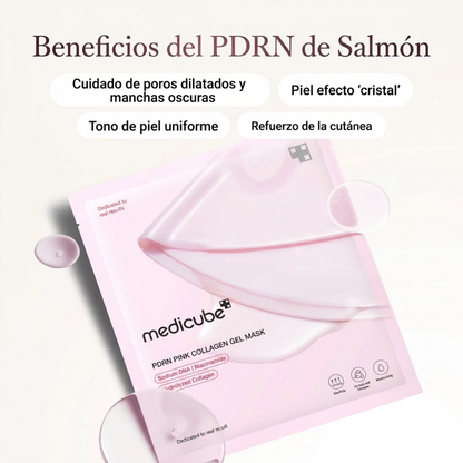 Medicube PDRN Pink Collagen Gel Mask – mascarilla de hidrogel, imagen 2 | HONEY Ecuador