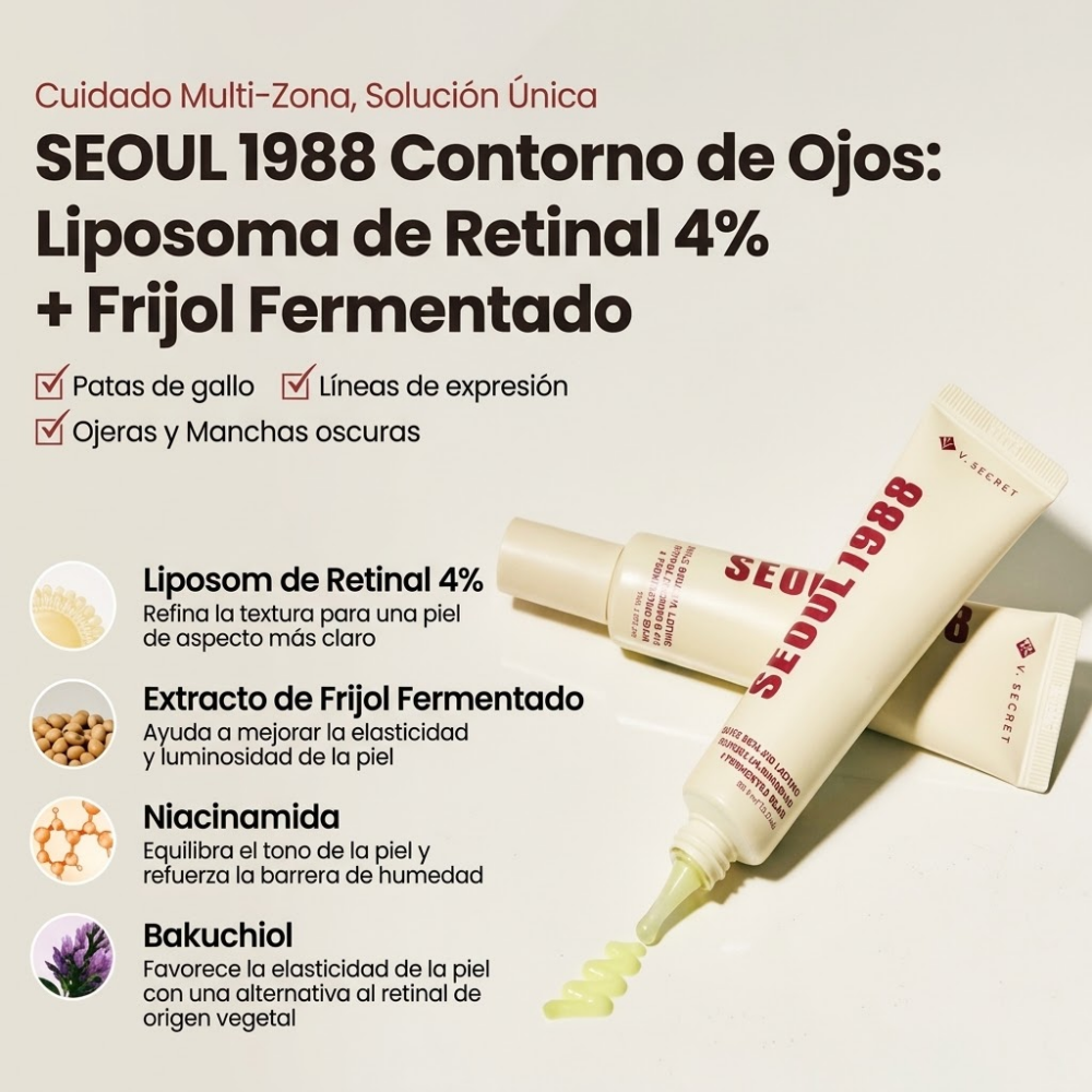 SEOUL 1988 EYE CREAM: Retinal Liposome 4%+ Fermented Bean