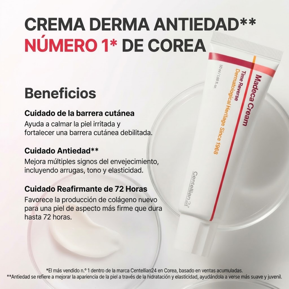 Centellian24 Madeca Cream Time Reverse – crema antiedad, imagen 3 | HONEY Ecuador