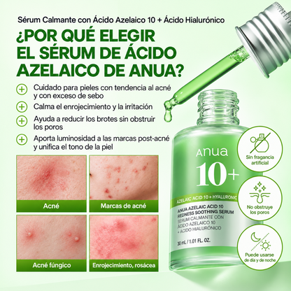 Anua Azelaic Acid 10 Hyaluron Redness Soothing Serum