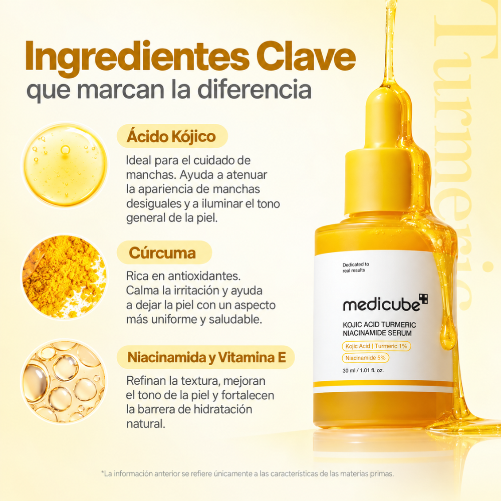Serum Ácido Kójico Tumeric Niacinamida - Honey SkinCare Ec