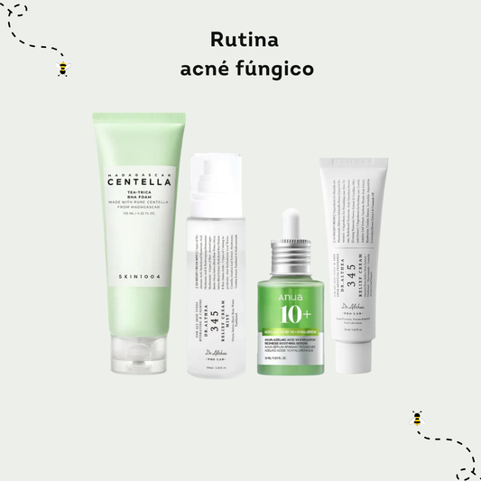 Rutina de acné fúngico