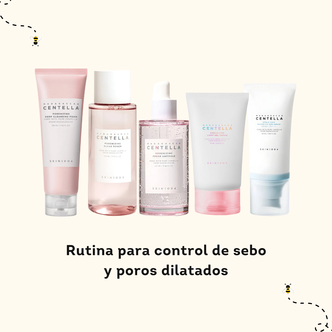 Rutina para control de sebo y poros dilatados - Honey SkinCare Ec