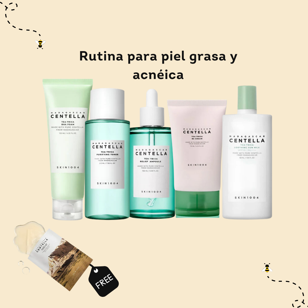 Rutina para piel grasa y acnéica