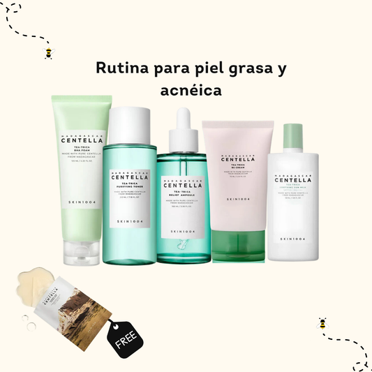 Rutina para piel grasa y acnéica