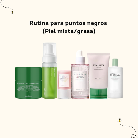 Rutina para puntos negros  (Piel mixta/grasa)