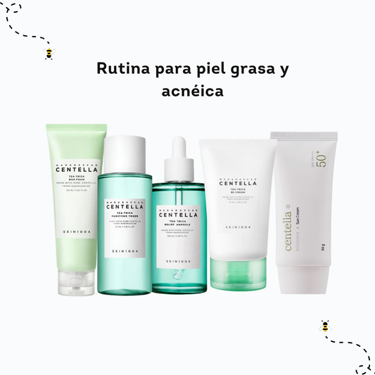 Rutina para piel grasa y acnéica+Envío gratis+Mascarilla gratis