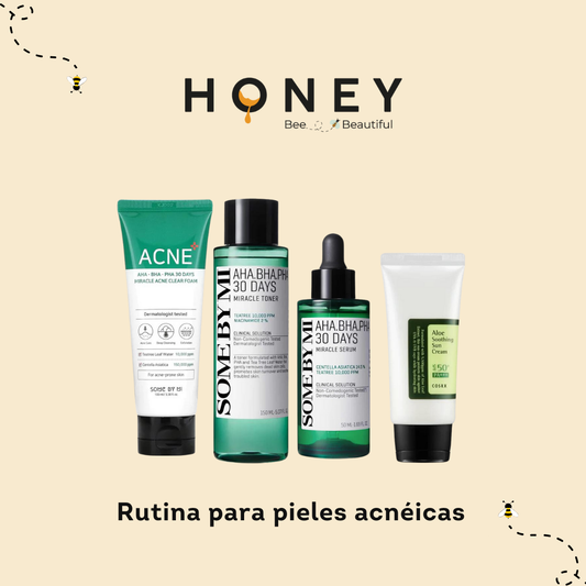 Rutina para pieles Acnéicas - Honey SkinCare Ec