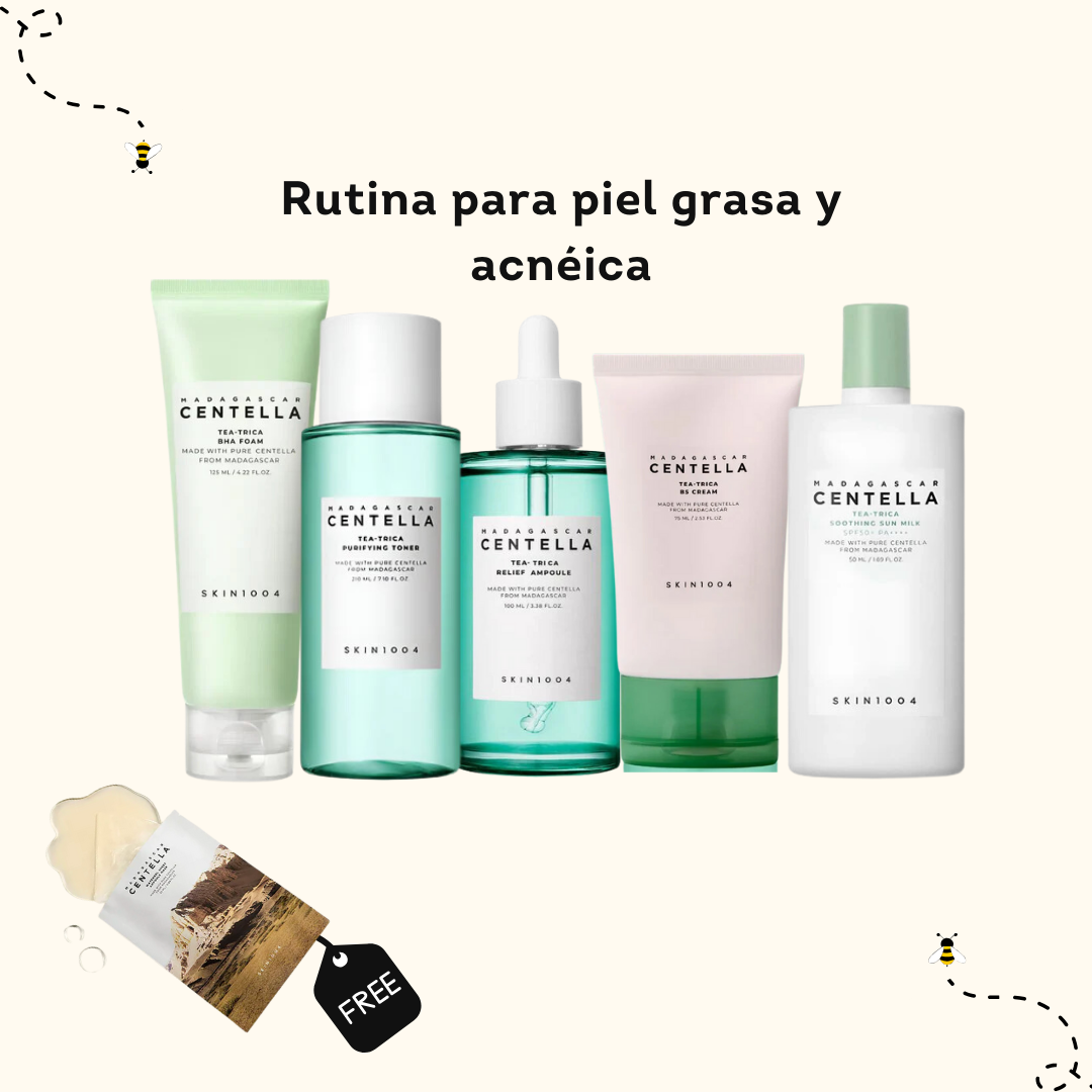 Rutina para piel grasa y acnéica